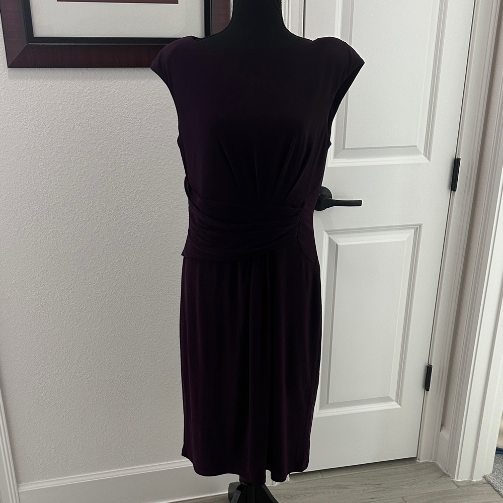 Chaps Deep Purple Midi Dress